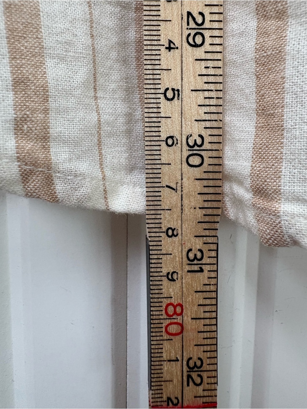 Aerie Women’s Button Down Linen Blend Shirt Striped Oversized XS Coastal Breezy - Picture 8 of 15